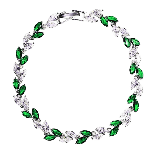 Emerald Diamond Tennis Bracelet